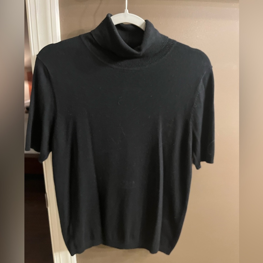 XL Mango Ribbed Black Sweater